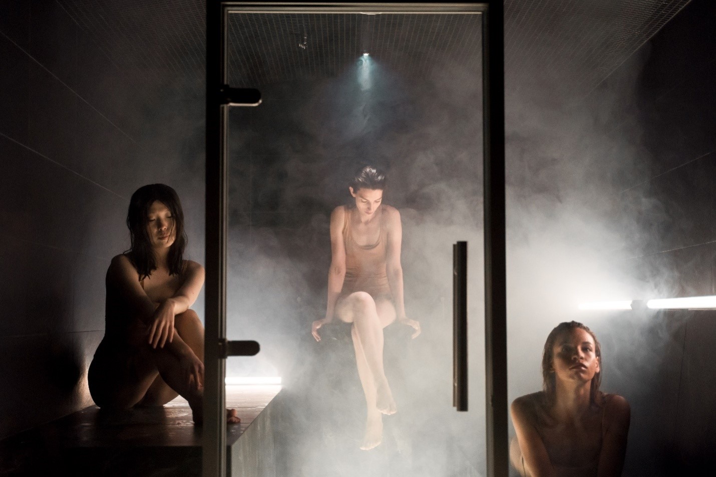Women in a sauna