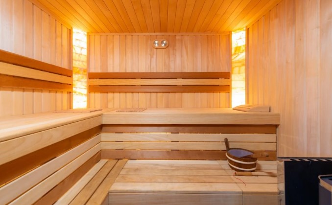  a sauna room
