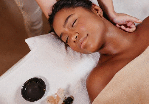 An image of a woman getting a massage